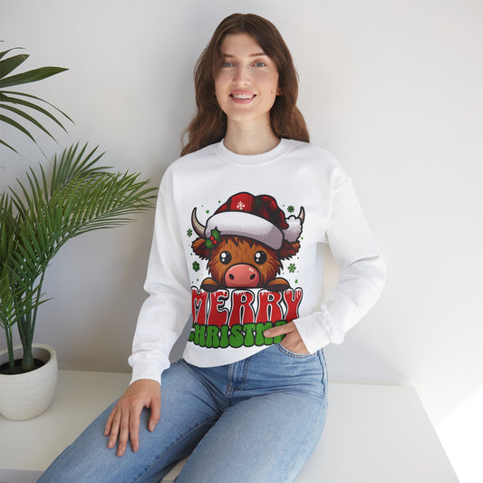 Christmas Crewneck Sweatshirt - Merry Christmas Design