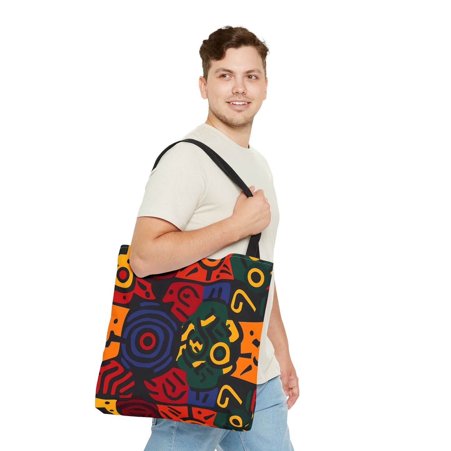 Colorful Abstract Design Tote Bag (AOP)