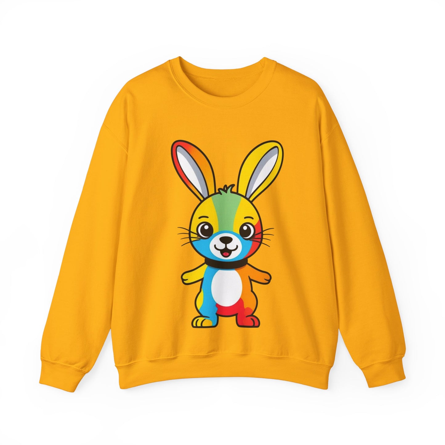 Multicoloured Bunny Unisex Heavy Blend™ Crewneck Sweatshirt