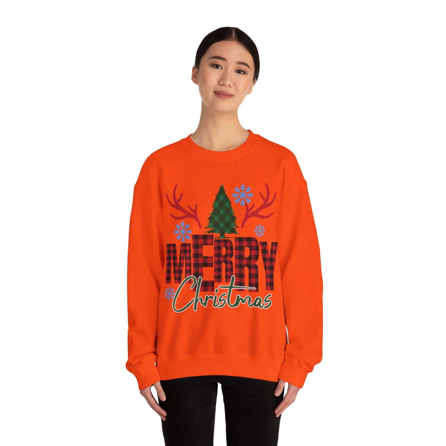 Christmas Crewneck Sweatshirt - Merry Christmass Design