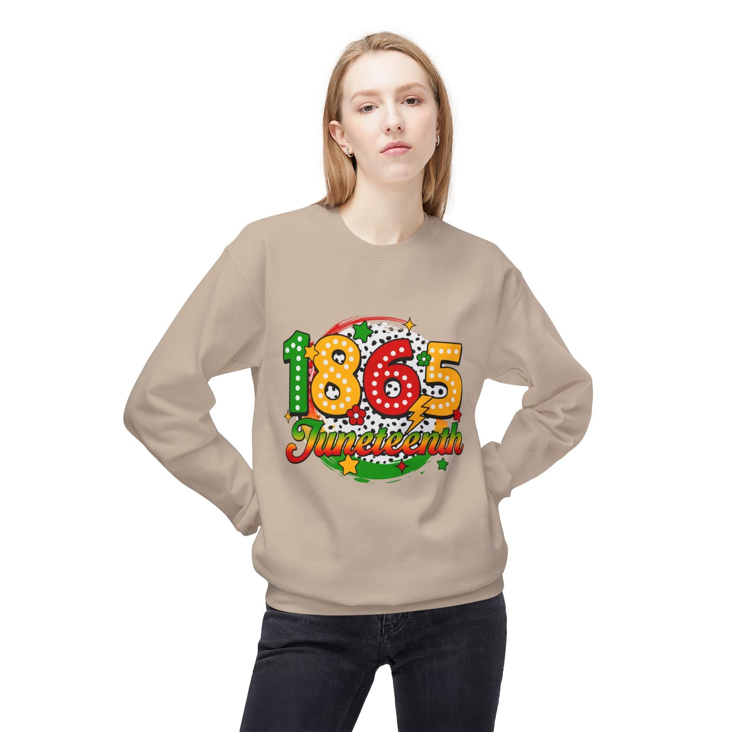 1865 Juneteenth Unisex Fleece Crewneck Sweatshirt