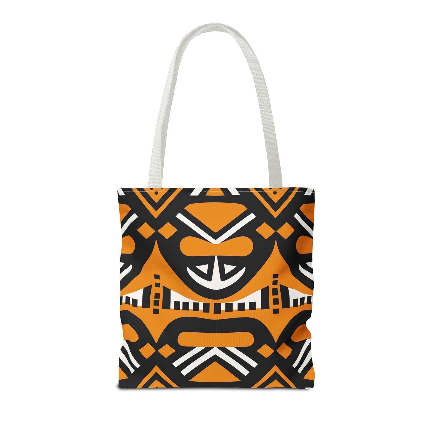 Tribal Tote Bag - Orange and Black Design