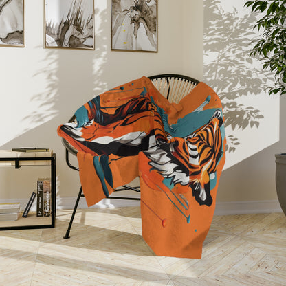 Velveteen Blanket - Tiger Print