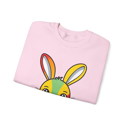 Multicoloured Bunny Unisex Heavy Blend™ Crewneck Sweatshirt