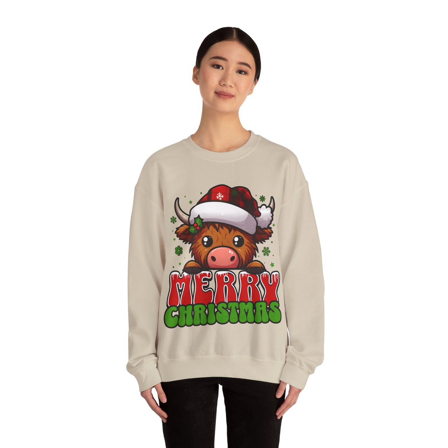 Christmas Crewneck Sweatshirt - Merry Christmas Design