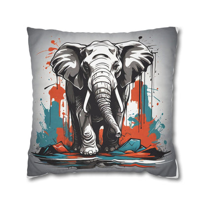 Pillowcase Elephant Design Spun Polyester