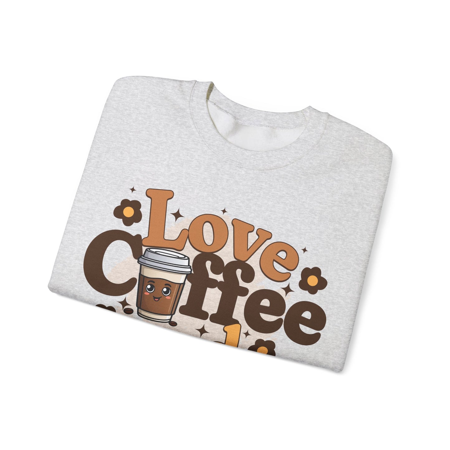 Unisex Heavy Blend™ Crewneck Sweatshirt Love Coffee and Dogs