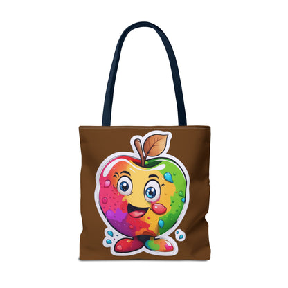 Colorful Apple Tote Bag - Vibrant Grocery Shopping Carryall