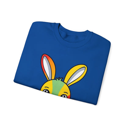 Multicoloured Bunny Unisex Heavy Blend™ Crewneck Sweatshirt