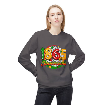 1865 Juneteenth Unisex Fleece Crewneck Sweatshirt