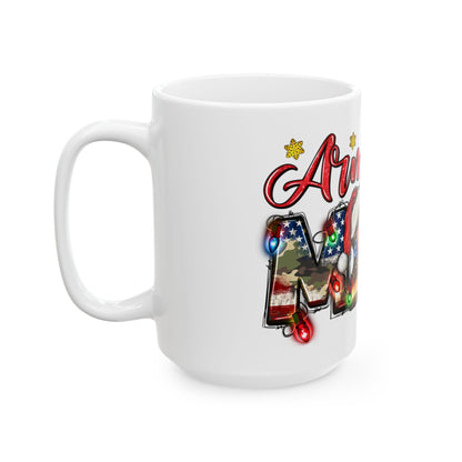 Christmas Army Mom Nancy Mug