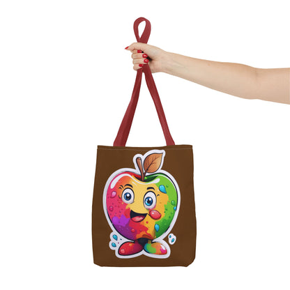 Colorful Apple Tote Bag - Vibrant Grocery Shopping Carryall