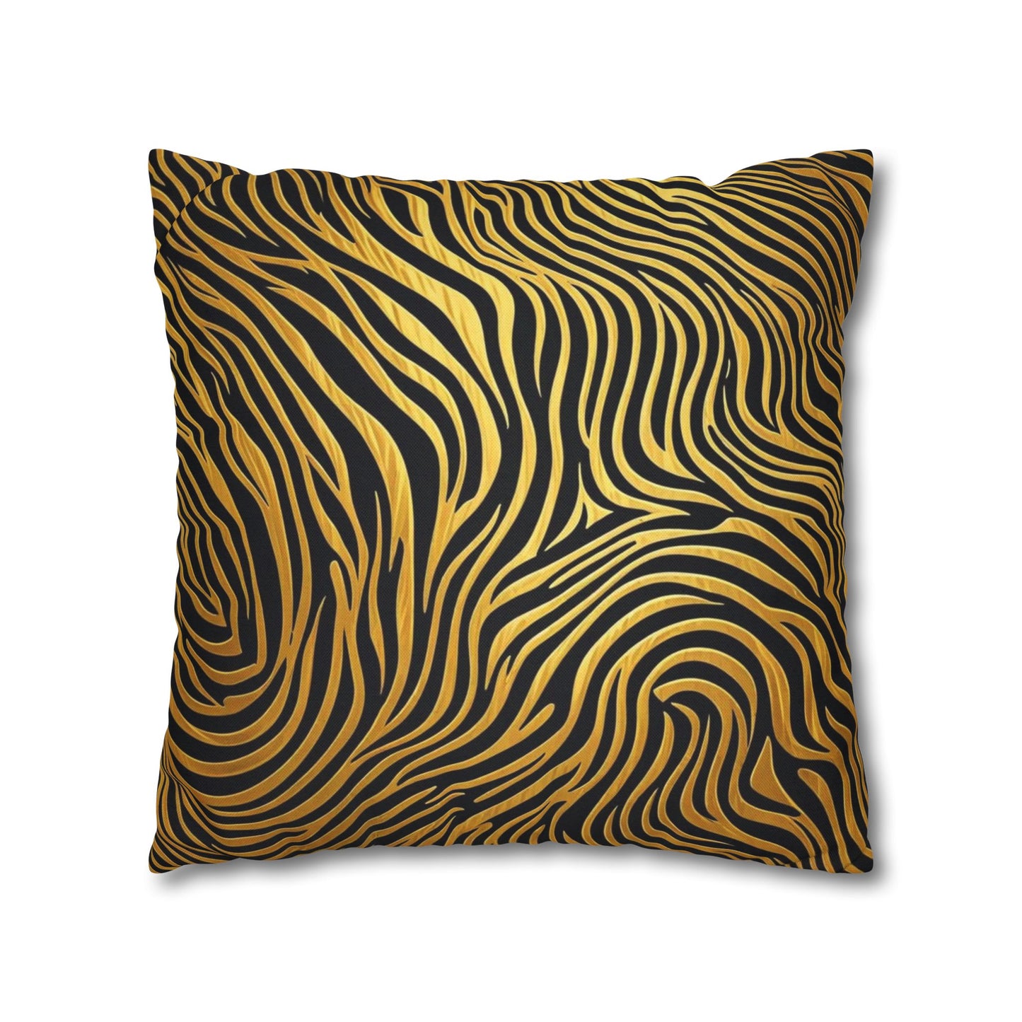 Pillowcase Gold & Black Modern Design