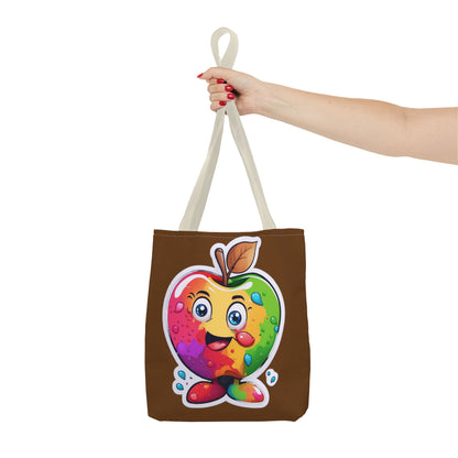 Colorful Apple Tote Bag - Vibrant Grocery Shopping Carryall