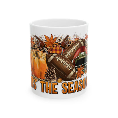 Tis The Season Football Halloween Mug