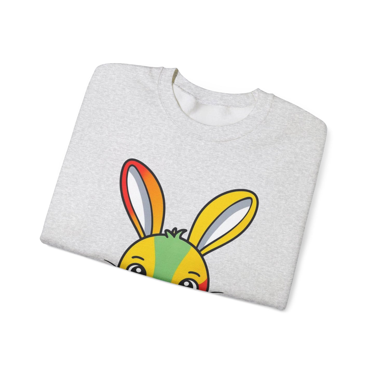 Multicoloured Bunny Unisex Heavy Blend™ Crewneck Sweatshirt