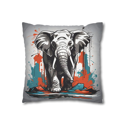 Pillowcase Elephant Design Spun Polyester