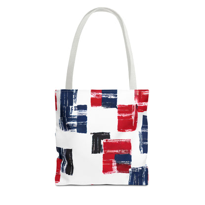 Red and Blue Tote Bag