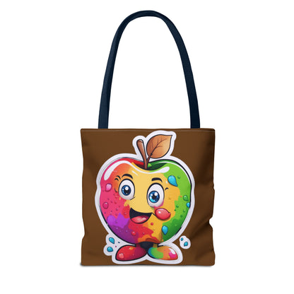 Colorful Apple Tote Bag - Vibrant Grocery Shopping Carryall