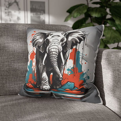 Pillowcase Elephant Design Spun Polyester