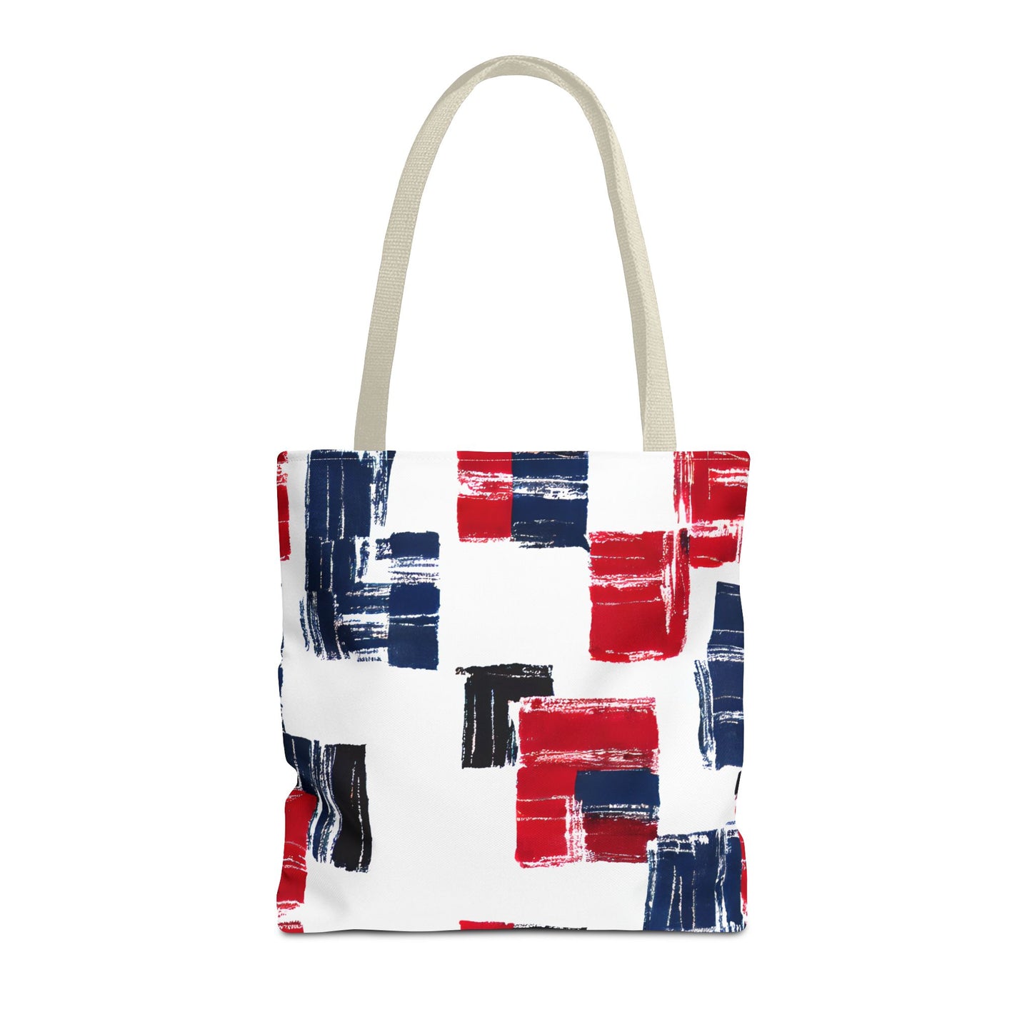 Red and Blue Tote Bag