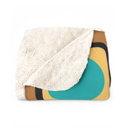 Sherpa Fleece Blanket - Abstract Design