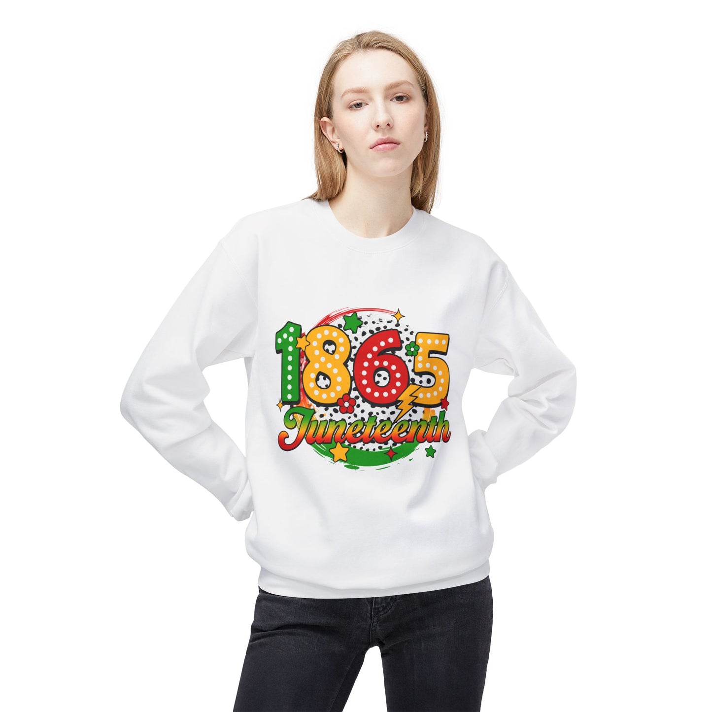 1865 Juneteenth Unisex Fleece Crewneck Sweatshirt