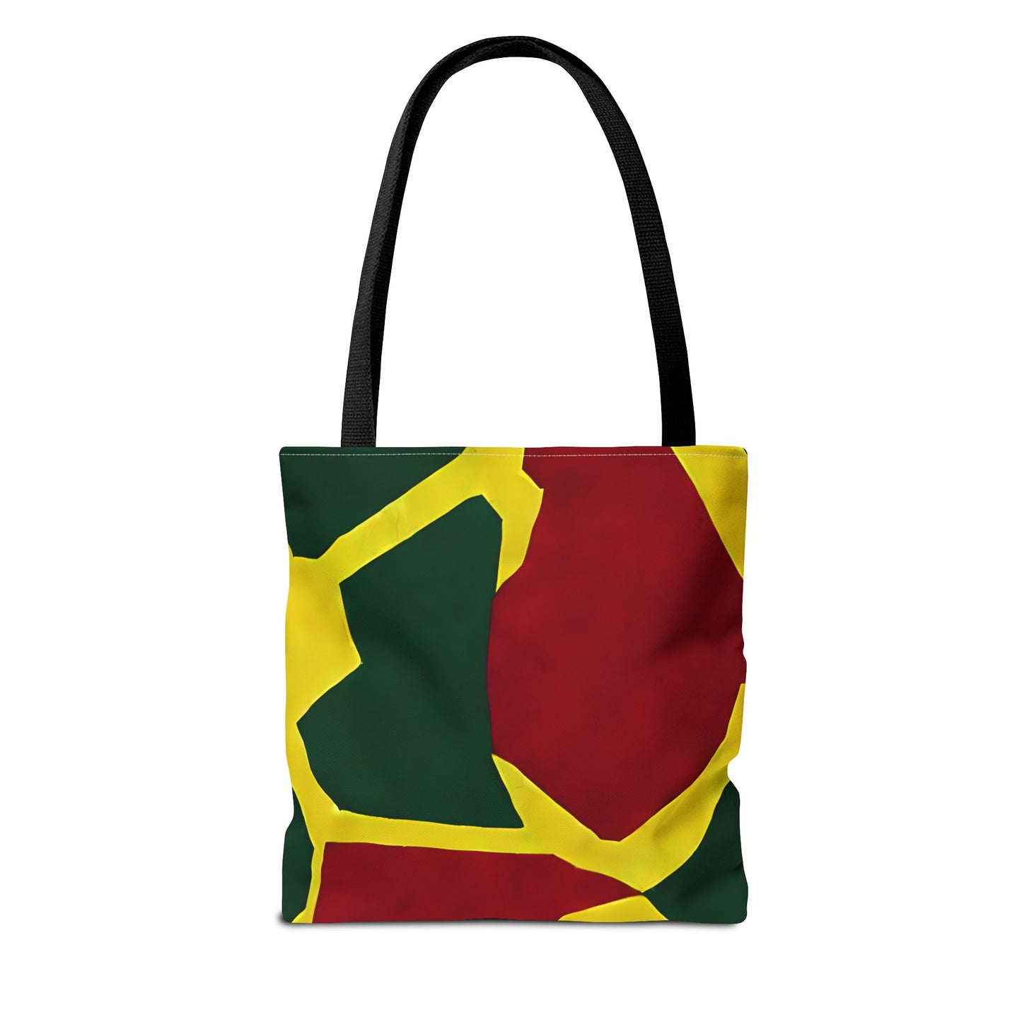 Red Yellow Tote Bag with Print