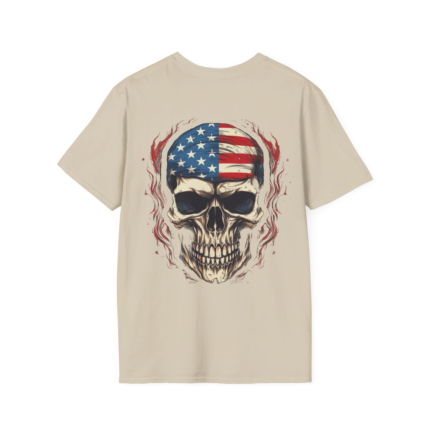 American Skull Unisex Softstyle T-Shirt usa