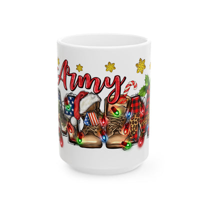 Christmas Army Mom Nancy Mug