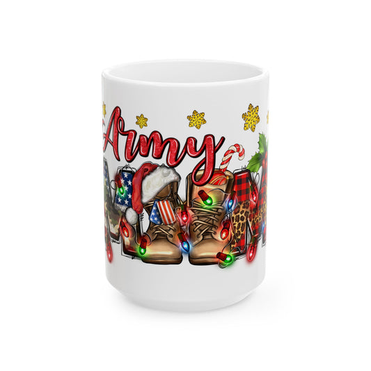 Christmas Army Mom Nancy Mug