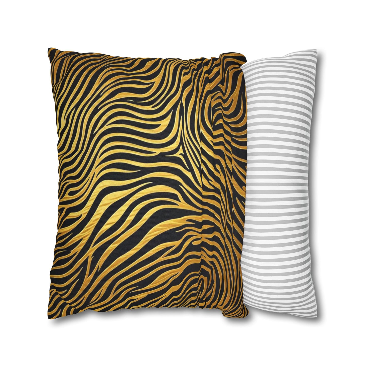 Pillowcase Gold & Black Modern Design