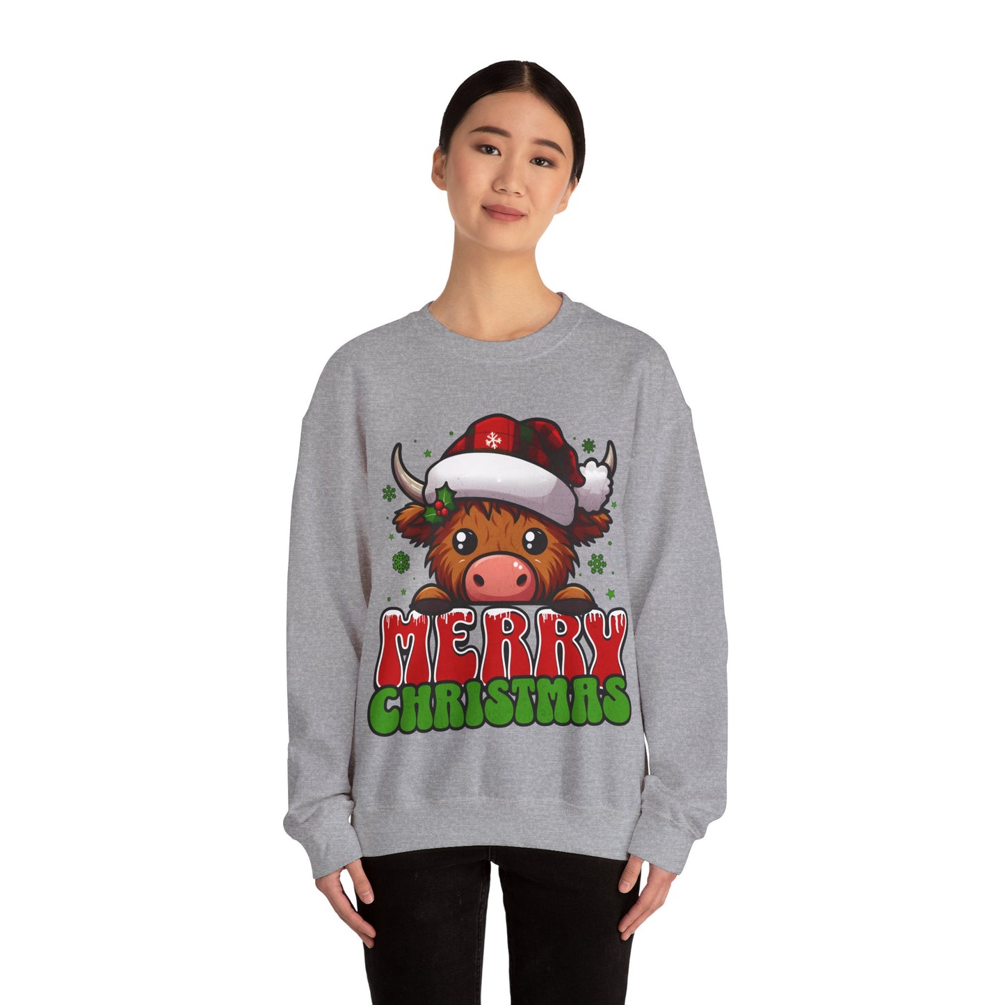 Christmas Crewneck Sweatshirt - Merry Christmas Design