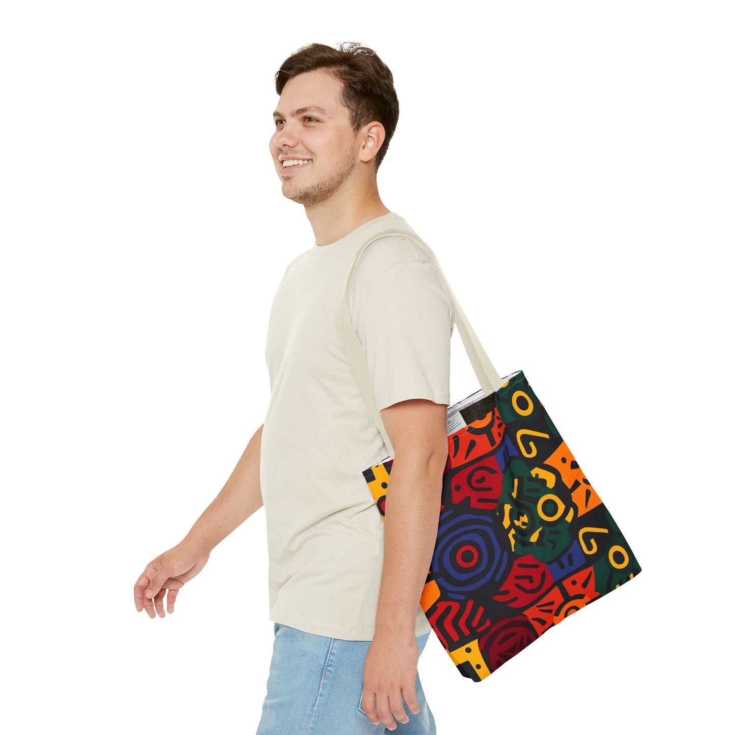 Colorful Abstract Design Tote Bag (AOP)