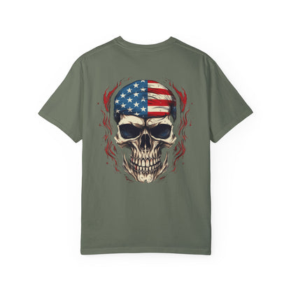 Unisex Garment-Dyed T-shirt USA FLAG