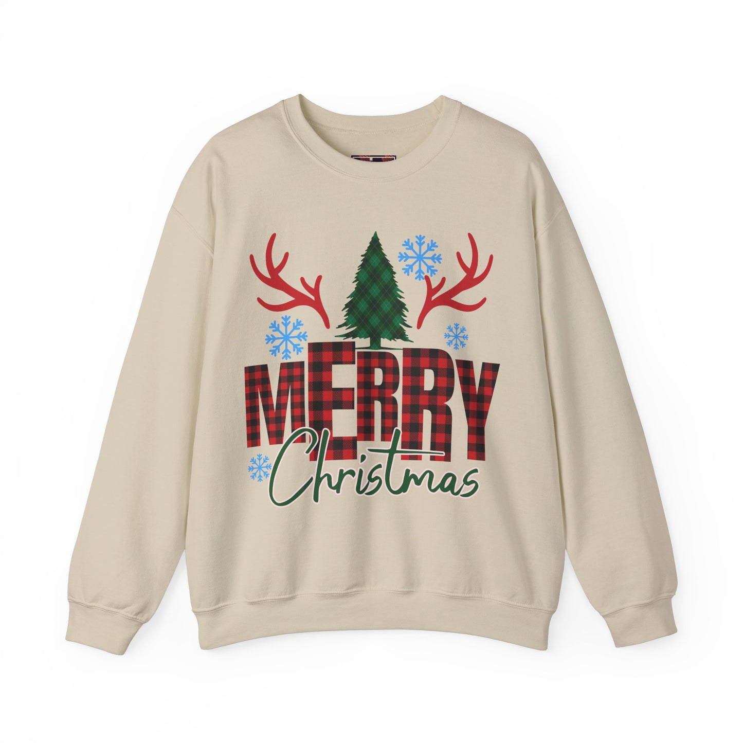 Christmas Crewneck Sweatshirt - Merry Christmass Design