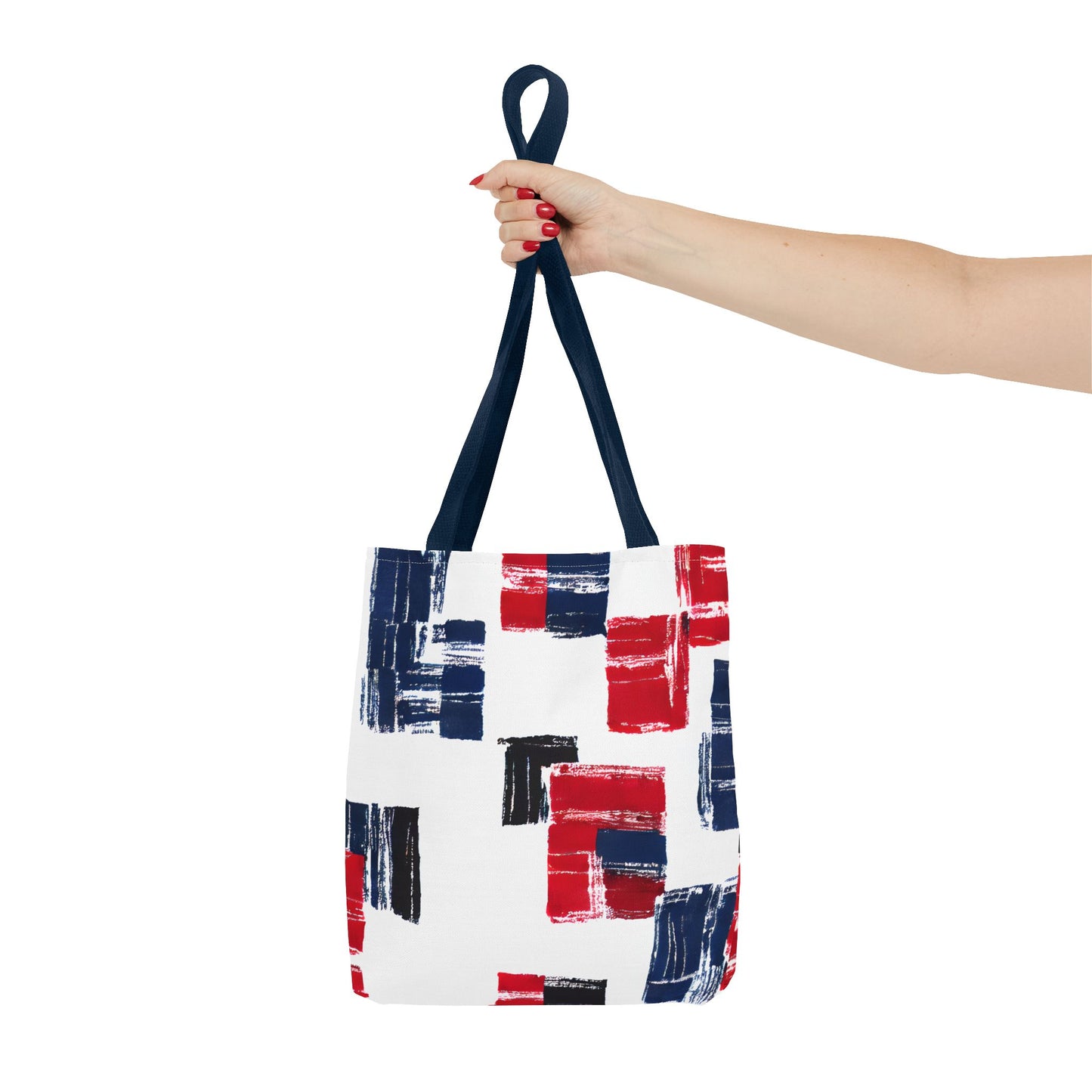 Red and Blue Tote Bag