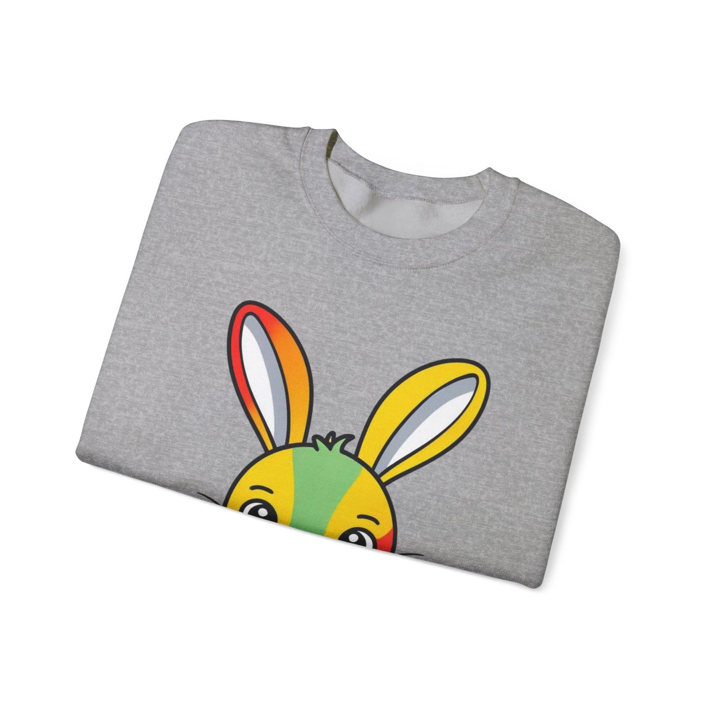 Multicoloured Bunny Unisex Heavy Blend™ Crewneck Sweatshirt