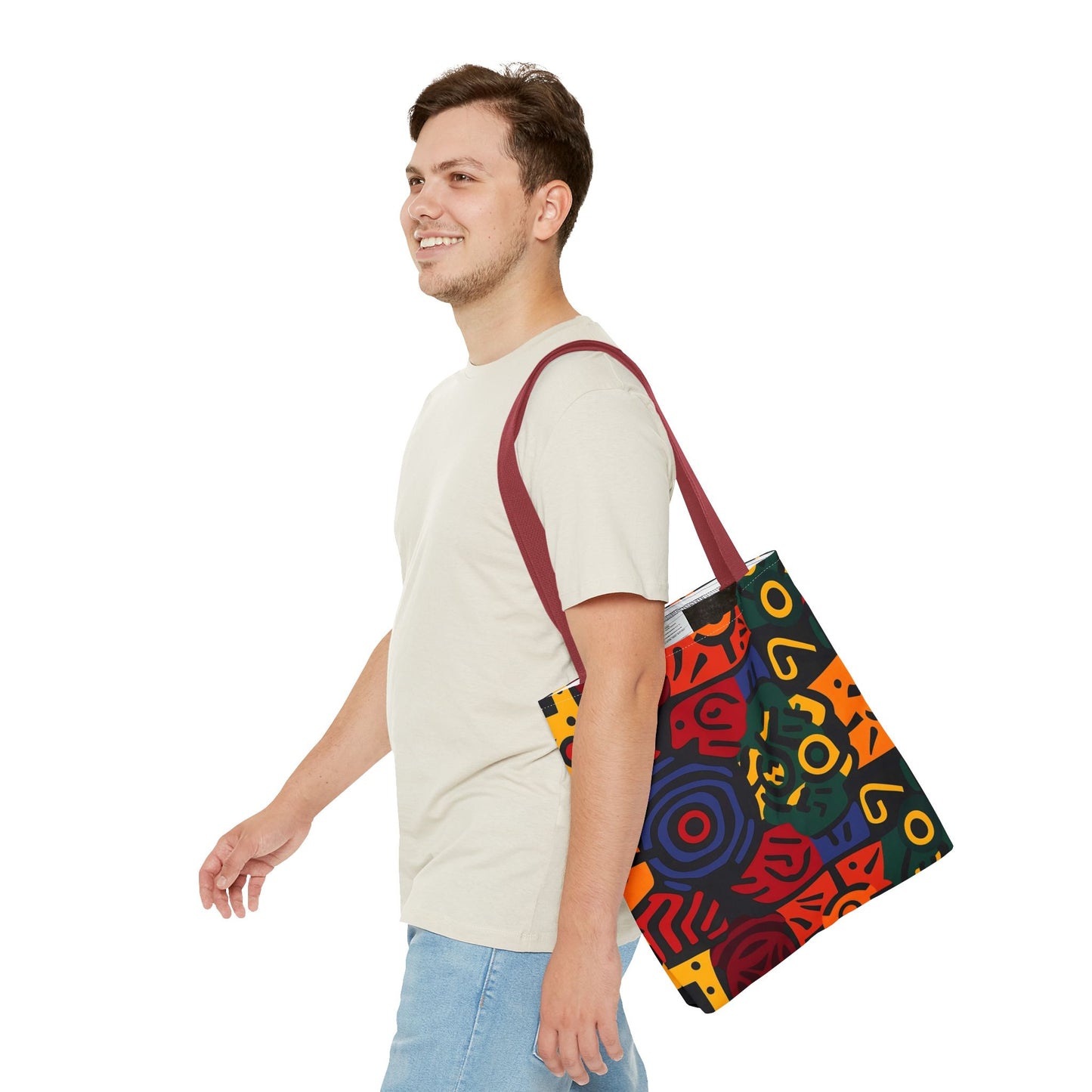 Colorful Abstract Design Tote Bag (AOP)