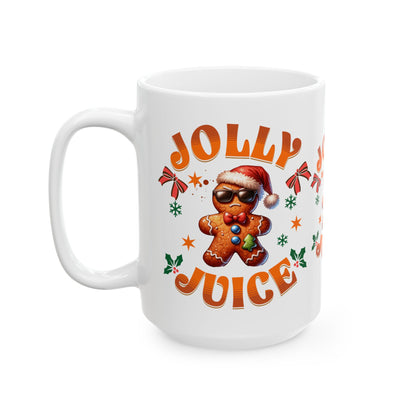 Ceramic Mug, (11oz, 15oz) Jolly Juice