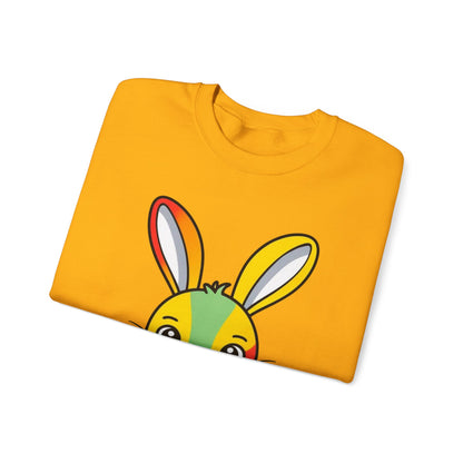 Multicoloured Bunny Unisex Heavy Blend™ Crewneck Sweatshirt