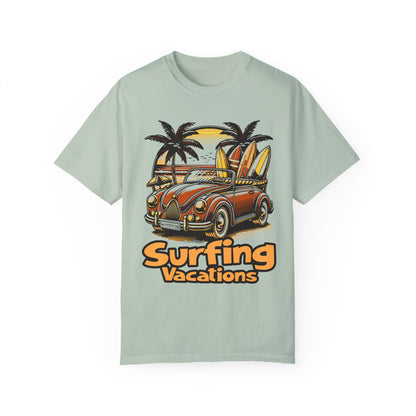 Surfing Unisex Garment-Dyed T-shirt