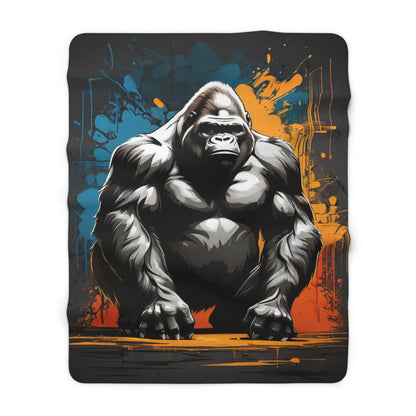 Gorilla Sherpa Fleece Blanket