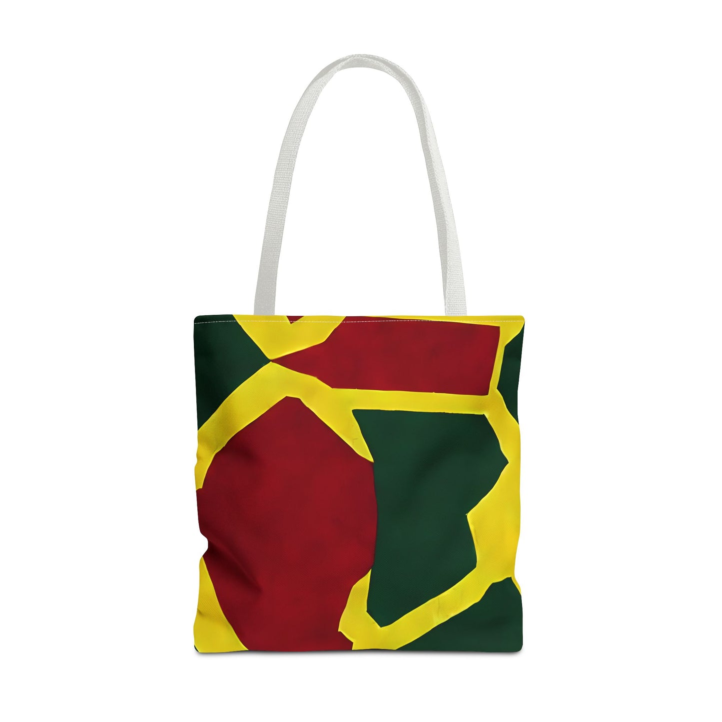 Red Yellow Tote Bag with Print