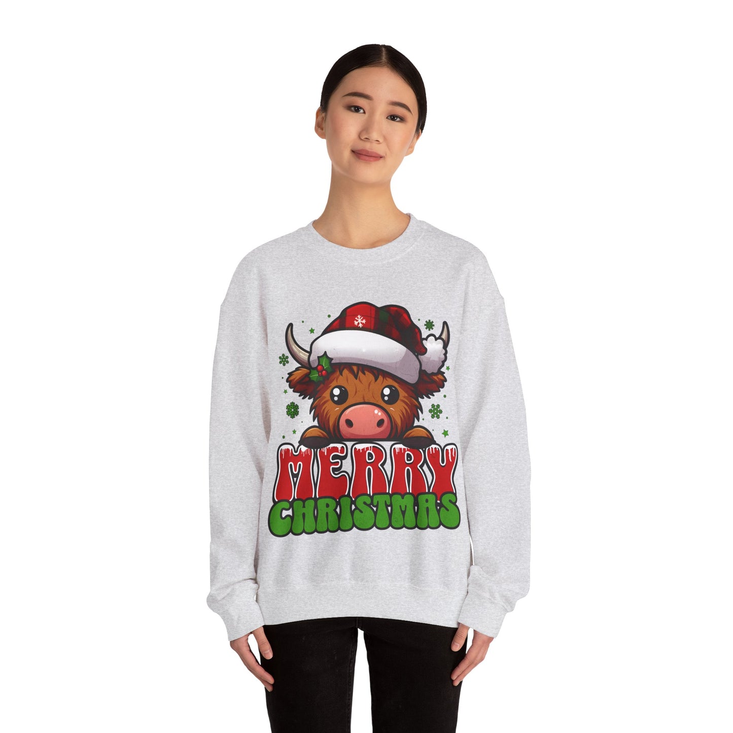 Christmas Crewneck Sweatshirt - Merry Christmas Design