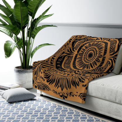 Graphic Sherpa Fleece Blanket