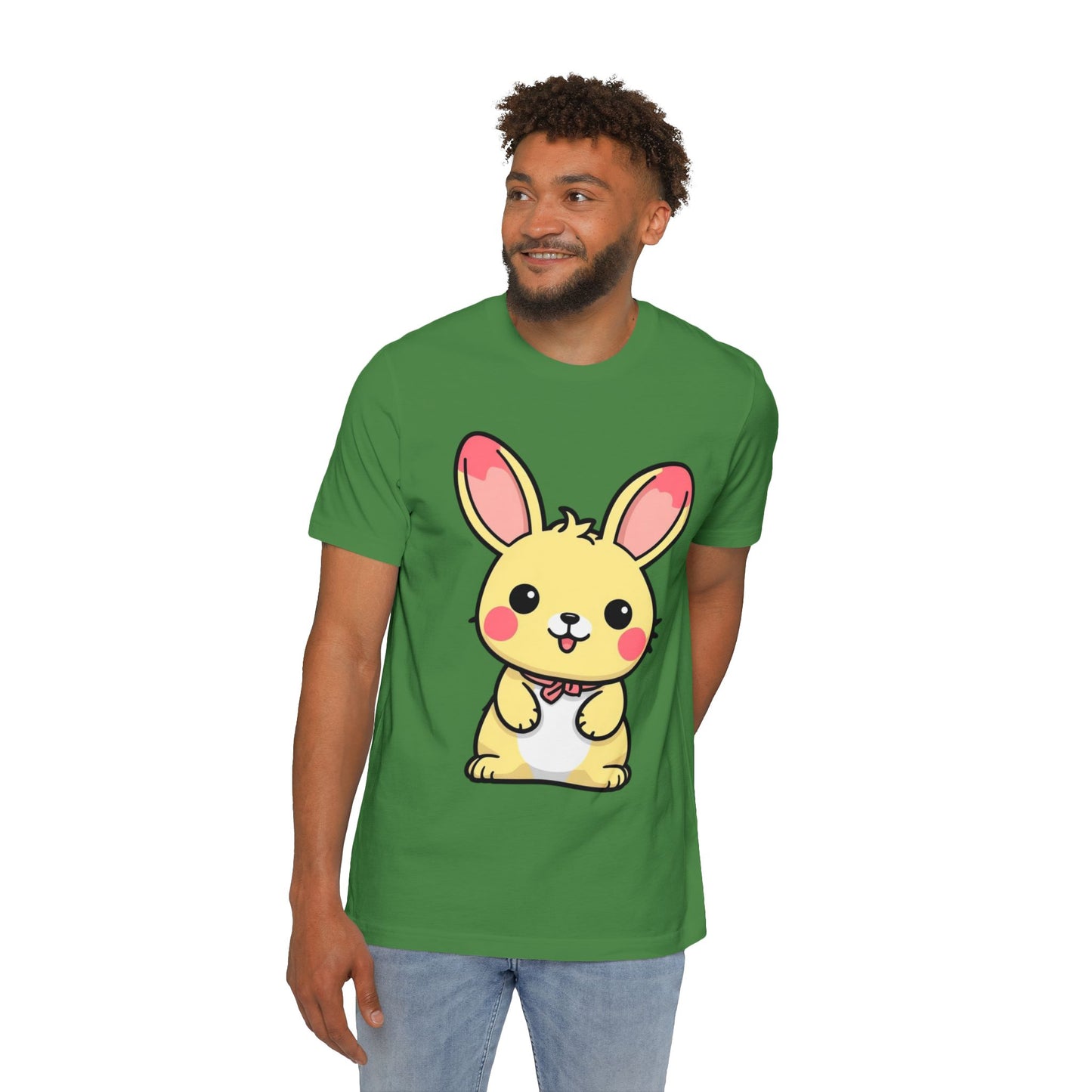 Cute Bunny USA-Made Unisex Short-Sleeve Jersey T-Shirt