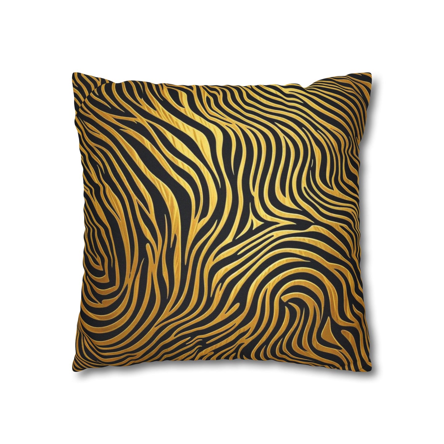 Pillowcase Gold & Black Modern Design