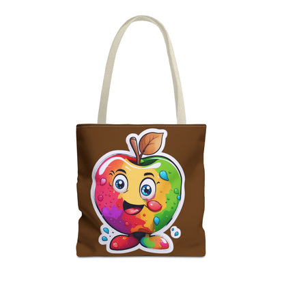 Colorful Apple Tote Bag - Vibrant Grocery Shopping Carryall