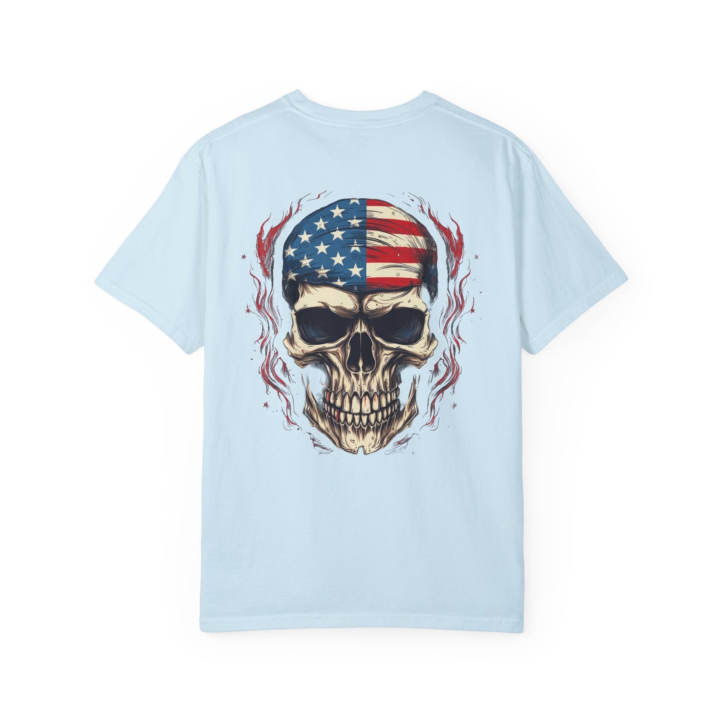 Unisex Garment-Dyed T-shirt USA FLAG